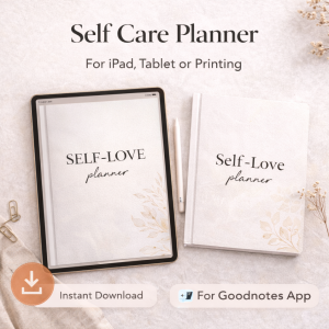 digital self care planner for goodnotes